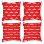 Arsenal Dekorative 4er Set Kissenbezüge Kissenhülle Sofakissen Bezug
