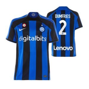 Inter Mailand Denzel Dumfries 2 Home Trikot 2022-2023