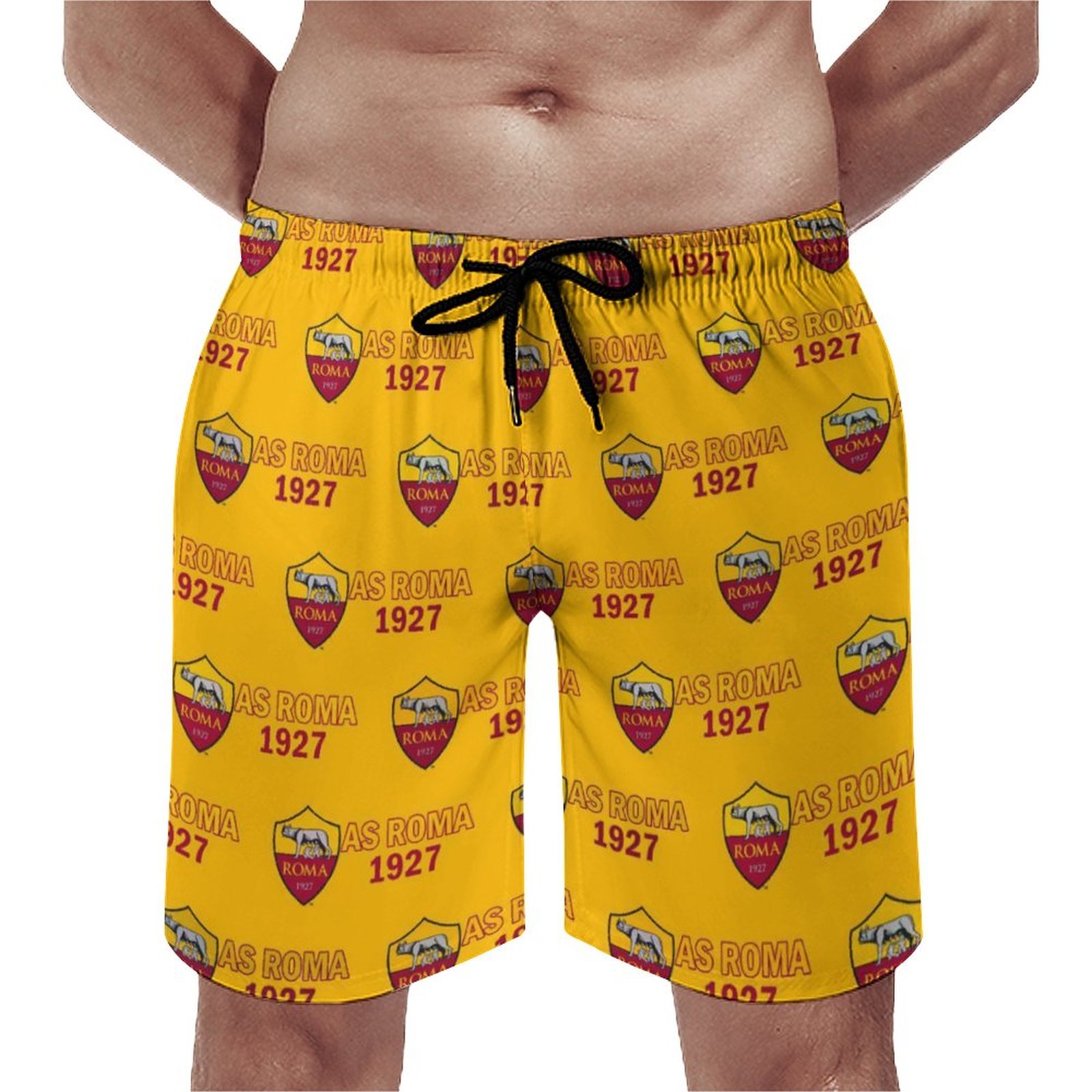 AS Rom Herren Badehose Schnelltrocknende Strandshorts Mit Tasche Kordelzug Shorts AS Rom Herren Badehose Schnelltrocknende Strandshorts Mit Tasche Kordelzug Shorts