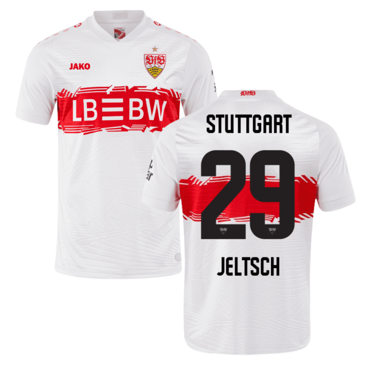 VfB Stuttgart Finn Jeltsch 29 Home Trikot 2025-2026