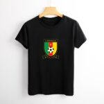 Kamerun Damen Kurzarm Rundhals T-Shirt Casual Sommer Tops