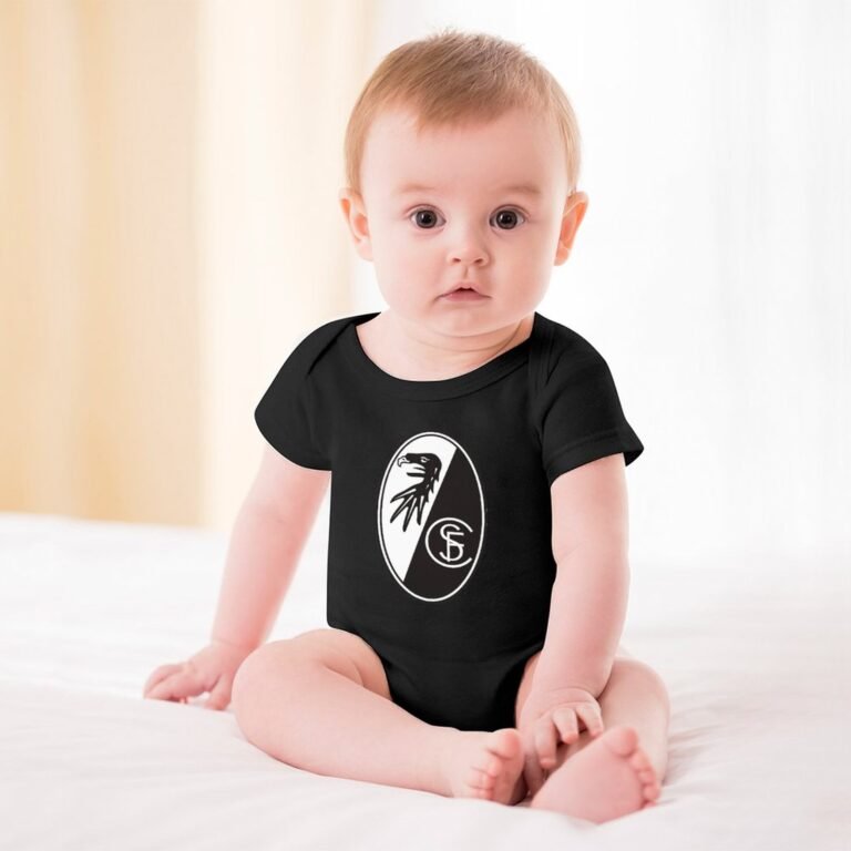 SC Freiburg Baby Bodysuit Strampler Schlafanzug Mit Kurzen Ärmeln
