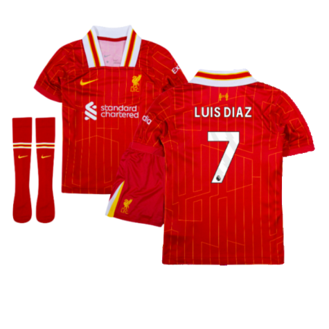 FC Liverpool Luis Diaz 7 Heimtrikot Kinder Minikit 2024-2025