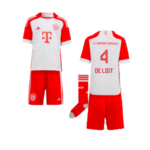 Bayern München Matthijs de Ligt 4 Heimtrikot Kinder Minikit 2023-2024