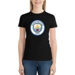 Manchester City Damen Kurzarm Rundhals T-Shirt Casual Sommer Tops