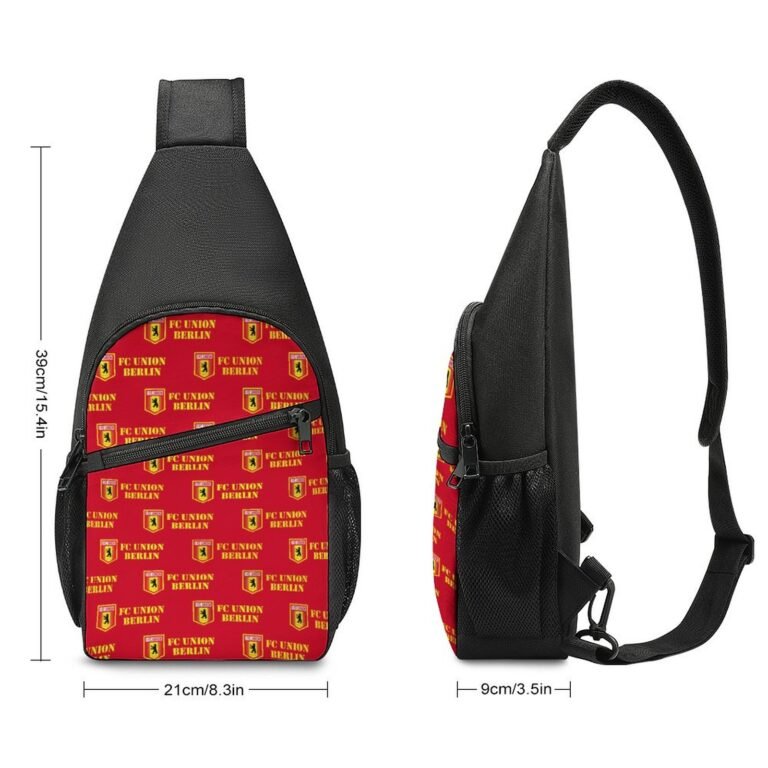 FC Union Berlin Crossbody Backpack Leichte Umhängetaschen Sling-Rucksack