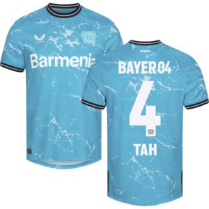 Bayer Leverkusen Jonathan Tah 4 Third Trikot 2023-2024