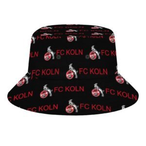 FC Köln Karomuster Sommer Sonnenhut Reversible Bucket Hat