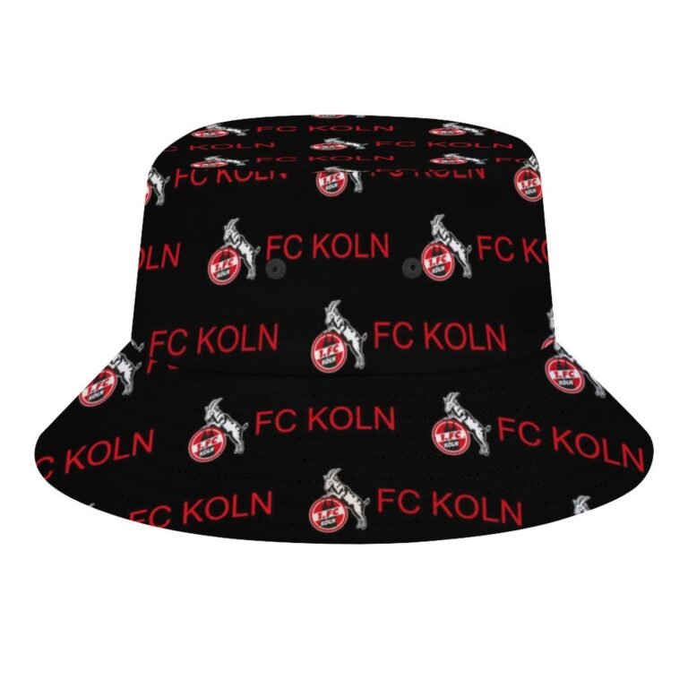 FC Köln Karomuster Sommer Sonnenhut Reversible Bucket Hat