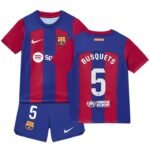 FC Barcelona Sergio Busquets 5 Heimtrikot Kinder Mini Kit 2023-2024
