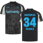 Bayer Leverkusen Granit Xhaka 34 Third Trikot 2024-2025
