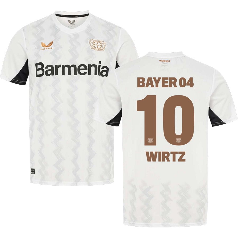 Bayer Leverkusen Florian Wirtz 10 Away Trikot 2024-2025 Bayer Leverkusen Florian Wirtz 10 Away Trikot 2024-2025