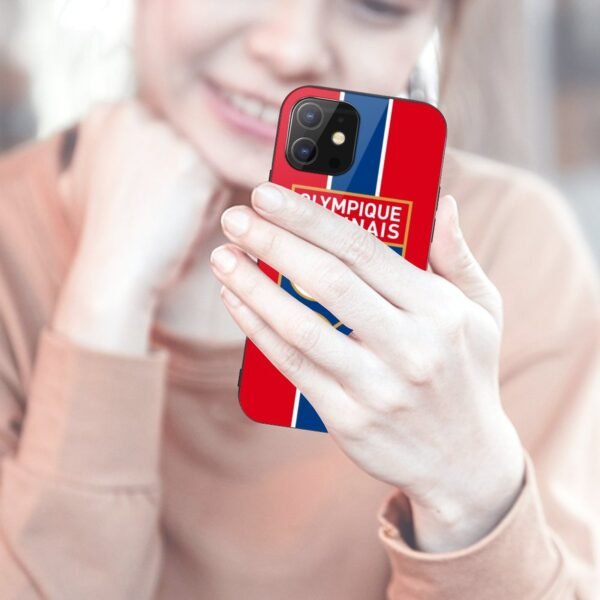 Olympique Lyonnais Stoßfest Glaskasten Handyhüllen & Cover Für IPhone 12