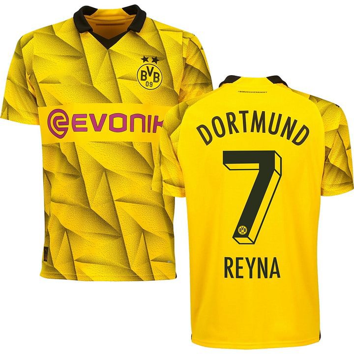 Borussia Dortmund Giovanni Reyna 7 Third Cup Trikot 2023-2024