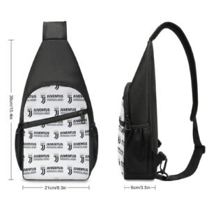 Juventus FC Crossbody Backpack Leichte Umhängetaschen Sling-Rucksack