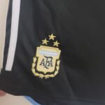 Argentinien 3 Sterne Home Short WM 2022 - Schwarz