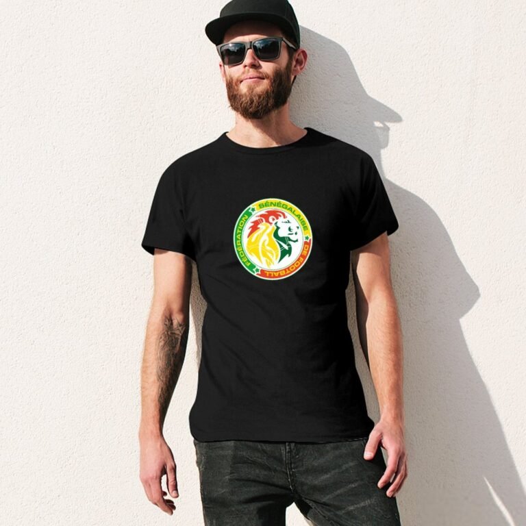 Senegal Stretch Slim Cneck Gildan Tee T-Shirt Herren