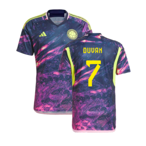 Kolumbien Duván Zapata 7 Away Trikot 2023-2024