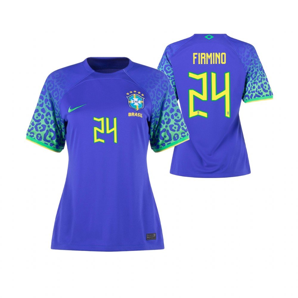 Frauen Brasilien Roberto Firmino 24 Away Trikot WM 2022 Frauen Brasilien Roberto Firmino 24 Away Trikot WM 2022
