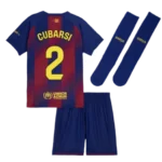 FC Barcelona Pau Cubarsí 2 Heimtrikot Kinder 2025-2026
