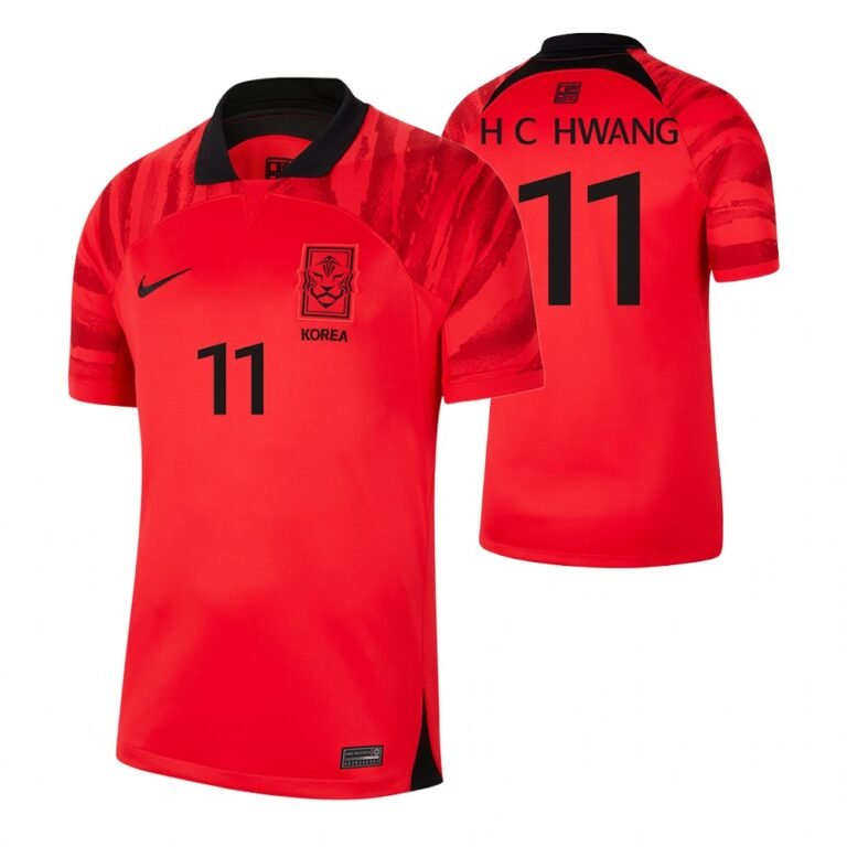 Südkorea Hwang Hee-chan 11 Home Trikot WM 2022