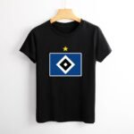 Hamburger SV Damen Kurzarm Rundhals T-Shirt Casual Sommer Tops