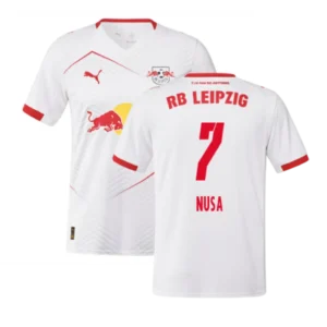RB Leipzig Antonio Nusa 7 Home Trikot 2025-2026