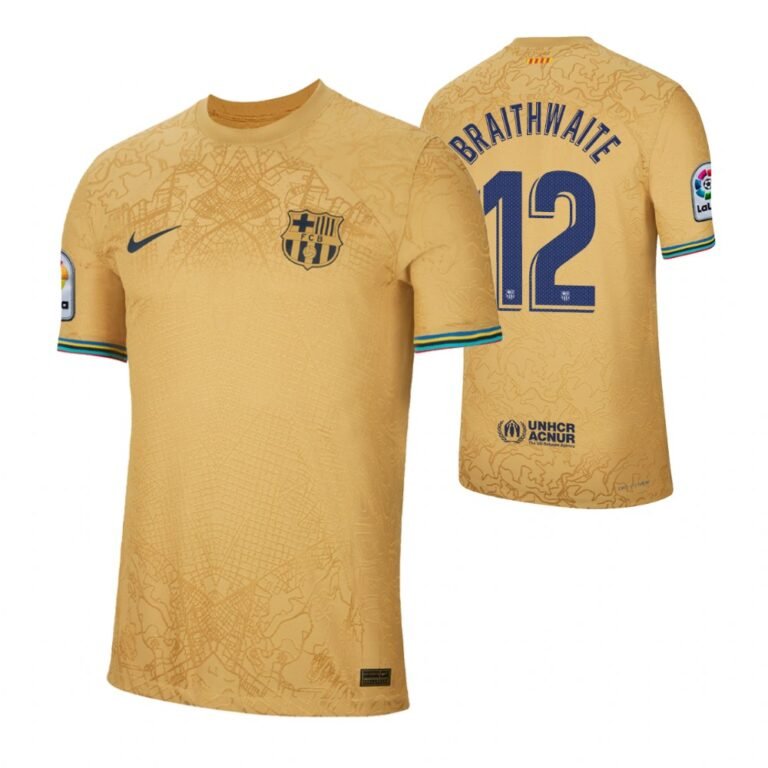 FC Barcelona Martin Braithwaite 12 Away Trikot 2022-2023