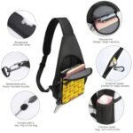 FC Union Berlin Crossbody Backpack Leichte Umhängetaschen Sling-Rucksack