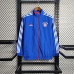FC Bayern München Beidseitig Verwendbar Anthem Jacke 2023-2024 - Blau
