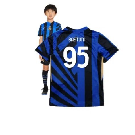 Inter Mailand Alessandro Bastoni 95 Heimtrikot Kinder 2024-2025
