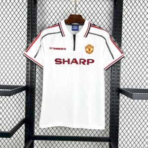 Manchester United Retro Away Trikot 1998-1999 - Weiß