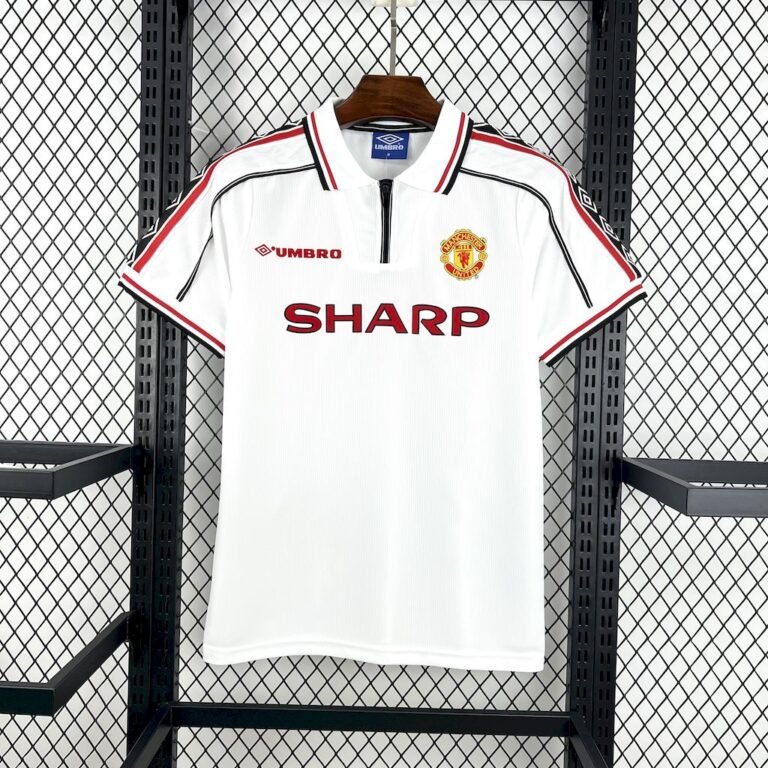 Manchester United Retro Away Trikot 1998-1999 - Weiß
