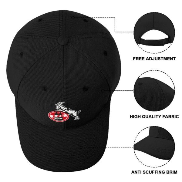 Unisex FC Köln Baseball Cap Verstellbar Reine Farbe Baseballkappe Mütze