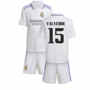 Real Madrid Federico Valverde 15 Heimtrikot Kinder Mini Kit 2022-2023