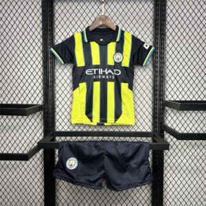 Manchester City Auswärtstrikot Kinder Mini Kit 2024-2025