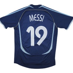 Argentinien Lionel Messi 19 Away Retro Trikot WM 2006