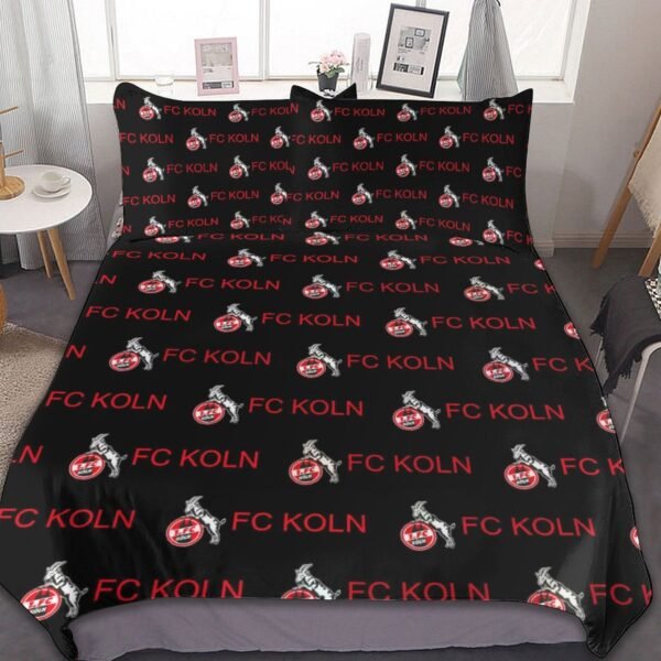 FC Köln Bettwäscheset 3 Stück Kinder Erwachsene Steppdeckenbezug Steppdeckenbezug Multi Size Laken Set