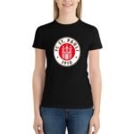 FC St. Pauli Damen Kurzarm Rundhals T-Shirt Casual Sommer Tops