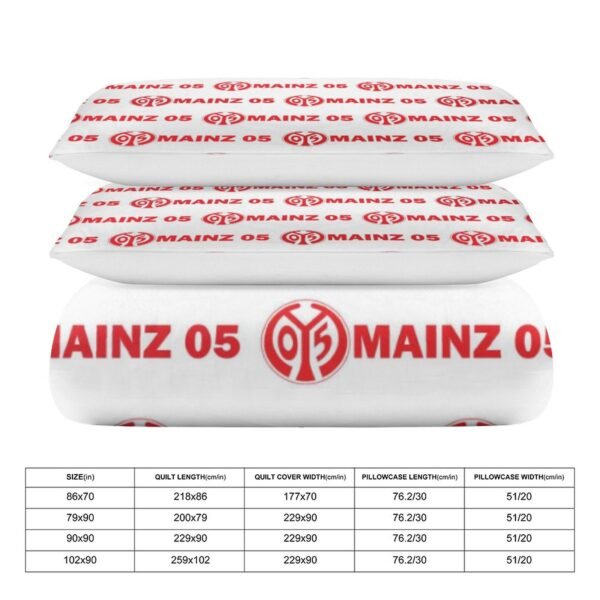 Mainz 05 Bettwäscheset 3 Stück Kinder Erwachsene Steppdeckenbezug Steppdeckenbezug Multi Size Laken Set