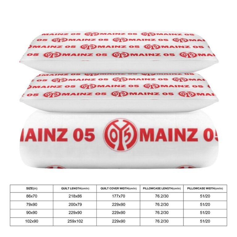 Mainz 05 Bettwäscheset 3 Stück Kinder Erwachsene Steppdeckenbezug Steppdeckenbezug Multi Size Laken Set