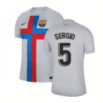 FC Barcelona Sergio Busquets 5 UCL Third Trikot 2022-2023