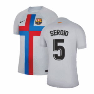FC Barcelona Sergio Busquets 5 UCL Third Trikot 2022-2023