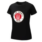 FC St. Pauli Damen Kurzarm Rundhals T-Shirt Casual Sommer Tops