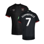 West Ham United Crysencio Summerville 7 Away Trikot 2024-2025