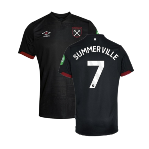 West Ham United Crysencio Summerville 7 Away Trikot 2024-2025