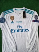 Real Madrid Cristiano Ronaldo 7 Retro Langarm Home Trikot 2017-2018