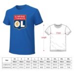 Olympique Lyonnais Core Stretch Slim Cneck Gildan Tee T-Shirt Herren