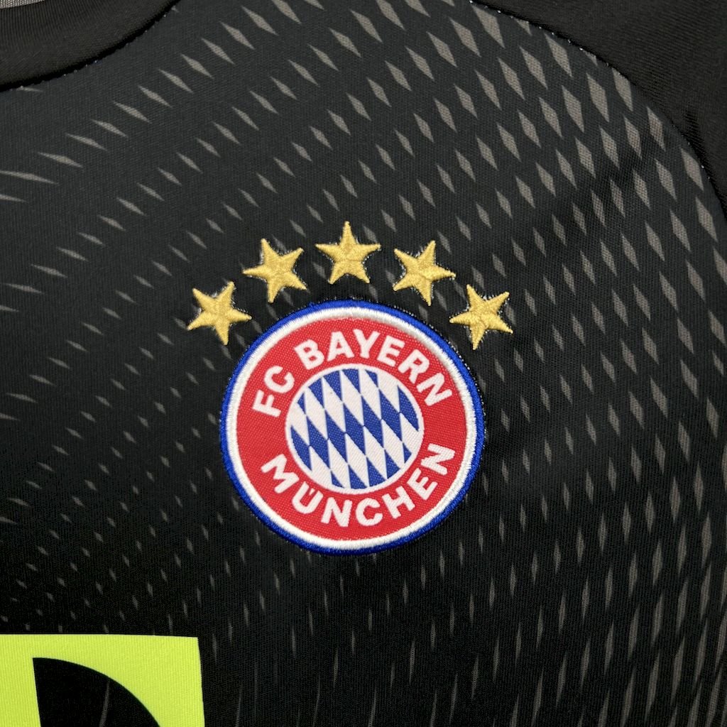 Bayern München Torwart Trikot Kinder 2025-2026 - Schwarz Bayern München Torwart Trikot Kinder 2025-2026 - Schwarz