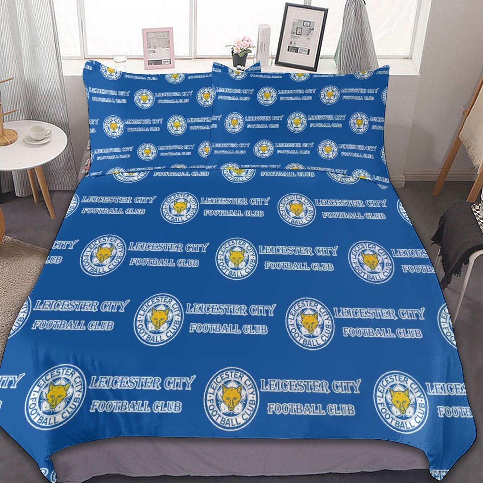 Leicester City Bettwäscheset 3 Stück Kinder Erwachsene Steppdeckenbezug Steppdeckenbezug Multi Size Laken Set Leicester City Bettwäscheset 3 Stück Kinder Erwachsene Steppdeckenbezug Steppdeckenbezug Multi Size Laken Set